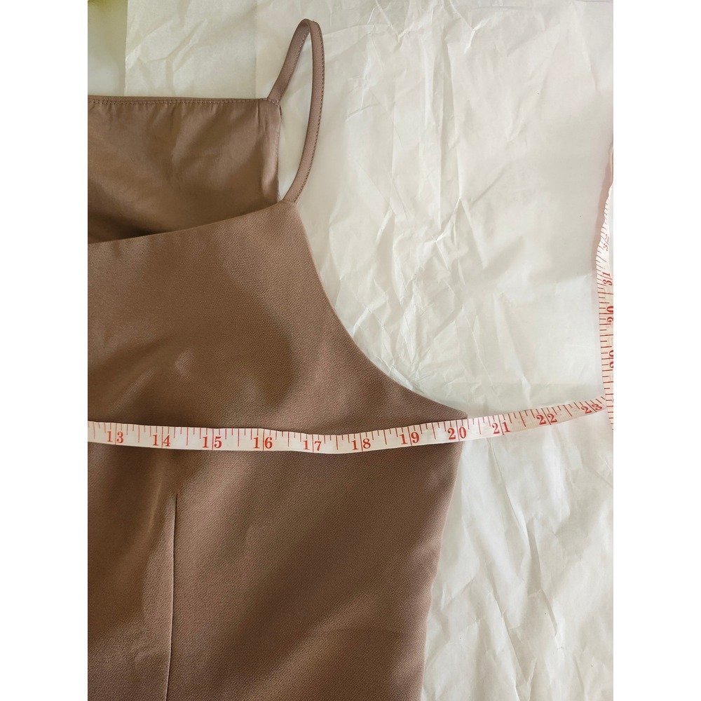 Sincerely Jules Taupe Button Front Tailored Cami Vest Top XL Quiet Luxury - Picture 10 of 11